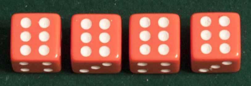 Игры с 4 кубиками